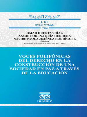 cover image of Voces polifónicas del derecho en la construcción de una sociedad en paz a través de la educación